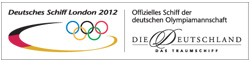 Deutsches Schiff London 2012 - Offizielles Schiff der deutschen Olympiamannschaft