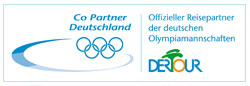 DERTOUR - Offizieller Reisepartner der deutschen Olympiamannschaften - Logo